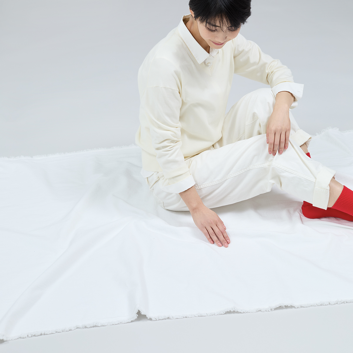 yocabito ヨカビト HEIDI ハイジ レジャーシート マルチカバー 白 おしゃれ かわいい シンプル