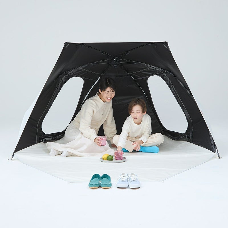 yocabito ヨカビト cocoon コクーン サンシェード ワンタッチテント 日よけ 白 シンプル おしゃれ 公園