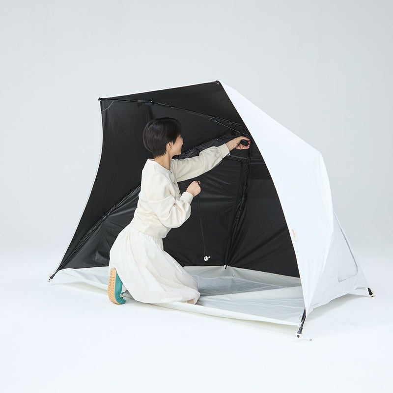yocabito ヨカビト cocoon コクーン サンシェード ワンタッチテント 日よけ 白 シンプル おしゃれ 公園