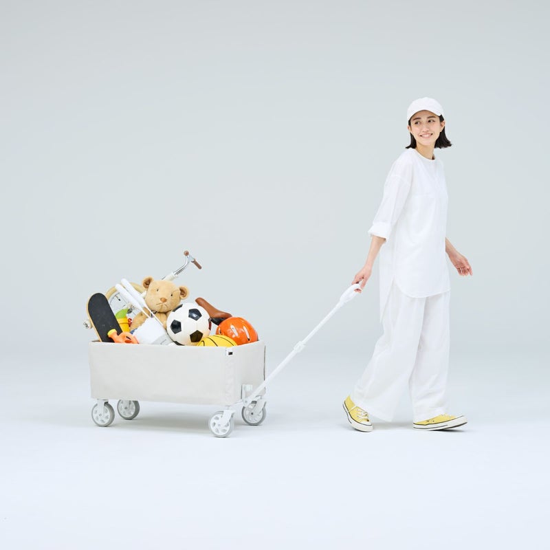yocabito ヨカビト CANVAS 真っ白、シンプル、おしゃれなアウトドアキャリーワゴン