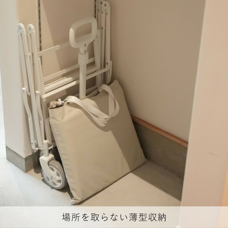 yocabito ヨカビト CANVAS 真っ白、シンプル、おしゃれなアウトドアキャリーワゴン